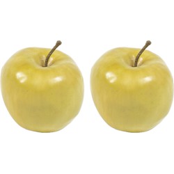 5x stuks kunstfruit appel 7.5 cm - Kunstbloemen
