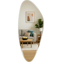 MISOU Wandspiegel - Organische Vorm - Spiegel - Zonder Lijst - Badkamerspiegel - Woondecoratie - Wanddecoratie - Miroir Mural