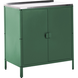 VILAMA - Buitenkeukenkast - Groen - Staal