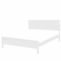 OLIVET  - Tweepersoonsbed - Wit - 140 x 200 cm - Dennenhout