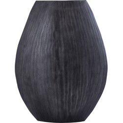 PTMD Jowad Graphite Alu Sheet Pot Ribbed High Oval M