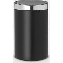 Touch Bin New afvalemmer, 40 liter, kunststof binnenemmer - Matt Black
