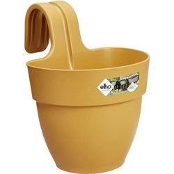 ELHO - Bloempot - Vibia Campana Easy Hanger Small - Honing Geel - Buitenbalkon - L 24,1 x B 20,5 x H 26,5 cm