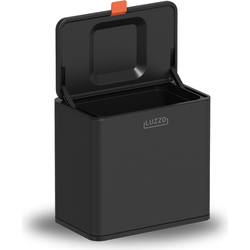 Luzzo® Loft Afvalbakje Aanrecht 5 liter - Uitneembare Binnenbak - Neerzetten/Ophangen - Zwart