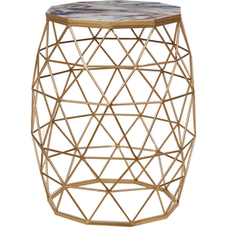 HALSEY - Bijzettafel - Goud - MDF