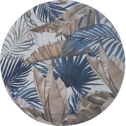 Vloerkleed Palm Blue Rond ø120 cm