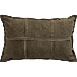 PTMD Sierkussen Cobie - 60x8x40 cm - Suede - Groen