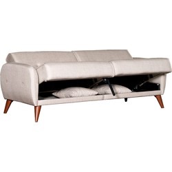 Springcrest® Sofabed Roma - Créme - 200x80x77 cm