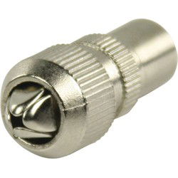 Valueline Vlsp40902m Ongesoldeerde Coax Connectoren Coax Mannelijk Metaal