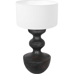 Anne Light and home tafellamp Lyons - zwart - metaal - 40 cm - E27 fitting - 3475ZW