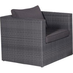 Montana lounge fauteuil - earl grey - dark antraciet