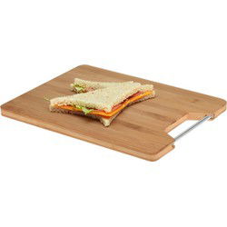 Excellent Houseware Snijplank bamboe hout - 32 x 25 cm - keuken serveerplanken - Snijplanken