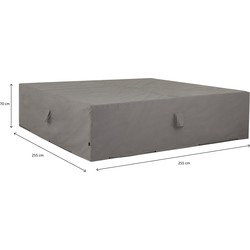 Hoes voor loungeset 255x255 cm grijs - Madison