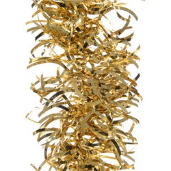 Kerstslingers - goud - folie - 10 x 270 cm - kerstboom versieringen/decoratie - Kerstslingers