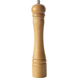 Pepermolen/zoutmolen hout beige 30 cm - Peper en zoutstel