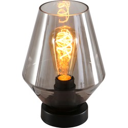 Steinhauer tafellamp Ancilla - zwart - metaal - 17 cm - E27 fitting - 2557ZW