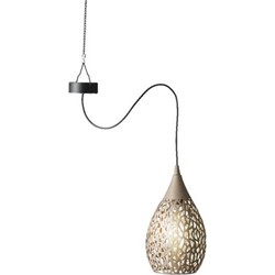 Hanglamp solar - taupe - ijzer - 21 cm - tuinverlichting - Buitenverlichting