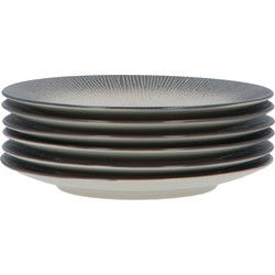 4goodz Porseleinen Ontbijt Borden Atelier set 6 stuks 21 cm - Grijs