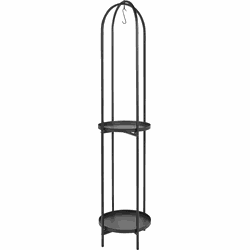 Beliani TAMARIX - Bloempot voor binnen-Zwart-IJzer