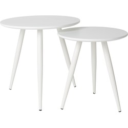 ANLI STYLE Side Table Daven White Set Of 2