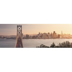 Sanders & Sanders fotobehang Californië stad beige en grijs - 300 x 100 cm - 612492