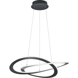 Moderne Hanglamp  Oakland - Metaal - Grijs