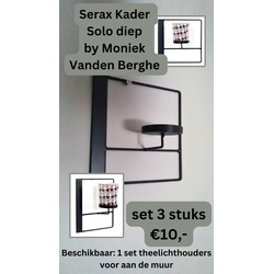 Serax - Kader Solo diep by Moniek Vanden Berghe - set van 3 stuks Super Sale