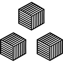 Krumble Siliconen pannenonderzetter Hexagon - Zwart - Set van 3