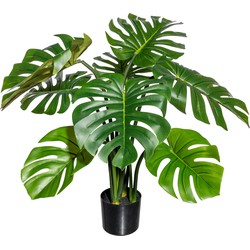 Kopu® Kunstplant Split Philodendron 90 cm - 8 bladeren - Nepplant