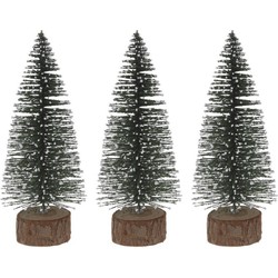 Kerstdorp boompjes groen 3 stuks - Kerstdorpen