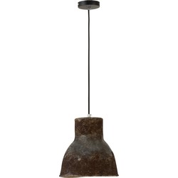 J-line - Hanglamp Aardewerk Bruin Small - 26x26x137cm