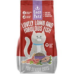 EASYPETS LOVELY LAMB & FABULOUS FISH SENIOR KATTENVOER 1,5 KG
