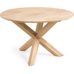 Kave Home - Teresinha ronde tuintafel van massief teakhout Ø 120 cm