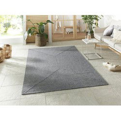 Binnen- En Buitenkleed - Trenzado Grijs - 120 X 170 CM