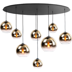Highlight - Fantasy Globe - Hanglamp - E27 - 30 x 30  x 30cm - Rook - Glas