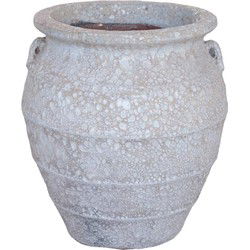 PTMD Bloempot Athulya - 62x62x70 cm - Keramiek - Wit