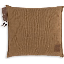 Knit Factory Jay Sierkussen - New Camel - 50x50 cm - Inclusief kussenvulling