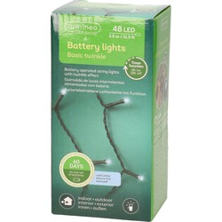 LED Durawise twinkle buitenverlichting op batterij helder wit 400 cm - Kerstverlichting kerstboom