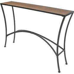 Clayre & Eef Sidetable Zwart Bruin IJzer