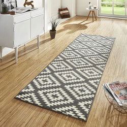 Loper laagpolig Nordic - Designer Velours - Grijs - 80x400 cm
