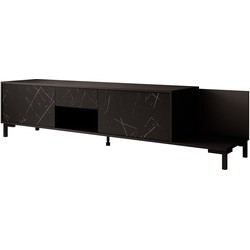 Meubella TV-Meubel Masimo - Zwart marmer - 195 cm