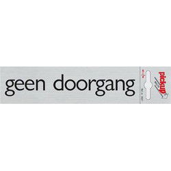 Route Alulook 165 x 44 mm Sticker geen doorgang