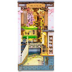 Robotime Boekensteun Sakura Densya DIY Modelbouw Knutselen