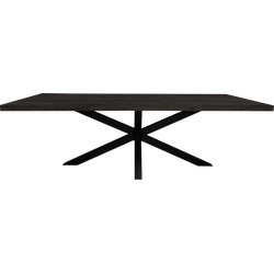 Starfurn Eettafel Denver Black | 200 cm | Rechthoek