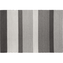 AKKAYA - Laagpolig vloerkleed - Lichtgrijs - 160 x 220 cm - Wol