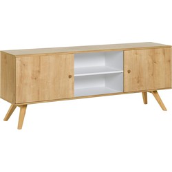 Buffet met 2 deuren en centrale plank L179,5 cm - NATURE