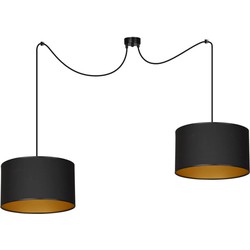 moderne hanglamp Volpe Zwart 2-lichts