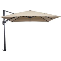 Hawaii parasol - 300x300 cm - carbon black - taupe