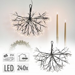 LED Decoratieve Maretak Ø 36 cm met 240 LED's Warm Wit IP44