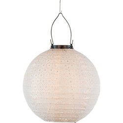 Solar lampion 25 cm wit/marrakesh
